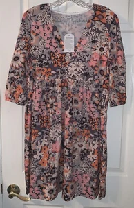 Hecho con amor ❤️ Vestido Sedoso Diseño Floral Nuevo con etiquetas - Imagen 1 de 6