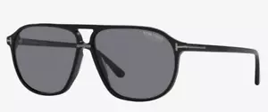 NEW Tom Ford TF-624-02D 57-14-145 UNISEX SUNGLASSES Black CH24/12 - Picture 1 of 8