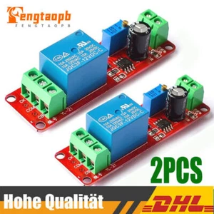 2PCS NE555 12 V DC Einstellbar 0-10 Sekunden Timer Verzögerungsschalter Modul DE - Bild 1 von 7