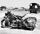 ANTIQUE POST WW11 REPRODUCTION 8X10 PHOTOGRAPH HARLEY DAVIDSON MOTORCYCLE