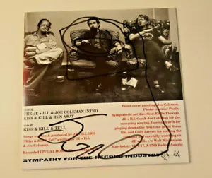 Je + Ill With JOE COLEMAN ‎Kiss And Kill 7" Vinyl SIGNED BY JOE COLEMAN SFTRI287 - Picture 1 of 5