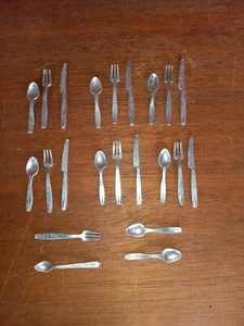 Vintage Tin Toy Dollhouse Flatware Utensils - Picture 1 of 6