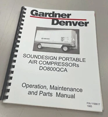 Gardner-Denver DO800QCA воздушный компрессор руководство - Изображение 1 из 4