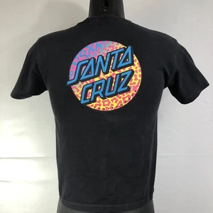 Santa Cruz Roskopp Dot Short Sleeve T-Shirt Black Size Youth Medium - Picture 1 of 6