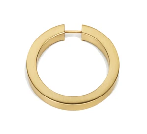 Alno 3 Zoll breiter runder Schrankringzug - weniger Halterung | Messing satiniert | A2661-3-SB - Bild 1 von 1