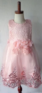 EUROPEAN STYLE GIRL Wedding dress, Birthday party Tutu ROSE dresses for 3-4 yr - Picture 1 of 6
