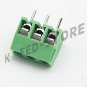 5PCS KF350-3P 3.5mm Pitch 3 pin Straight Pin PCB Screw Terminal Blocks New - Picture 1 of 6