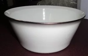 Rosenthal Evensong Germany Fine China 7 1/2 in Round Bowl Platinum Band Baumann - Picture 1 of 4