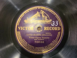 Lucia-Sextette (Donizetti) - Victor Opera Sextette - 70036 - 78 RPM Record - Picture 1 of 1