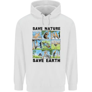 Save Nature Save Earth Ecology Environment Childrens Kids Hoodie - Picture 1 of 3