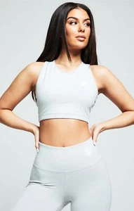 Women's SikSilk Essentials Gym Bralette in Grey - Picture 1 of 5