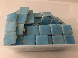 Mosaic Tiles 1kg (approx 160 tiles) Medium Blue - Picture 1 of 3