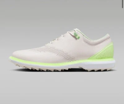 DM0103-003 $195 🏌️Men’s 8.5 Jordan ADG 4 Golf Shoes Bone White/Volt Green - Image 1 of 4