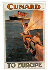 MAURETANIA  - CUNARD LINE AD (POST) CARD (Marine Art Posters)