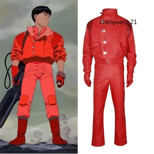 Akira Shota Cosplay Bordado Rojo Hombres Cuero Chaqueta Abrigo Ropa Halloween - Imagen 1 de 21