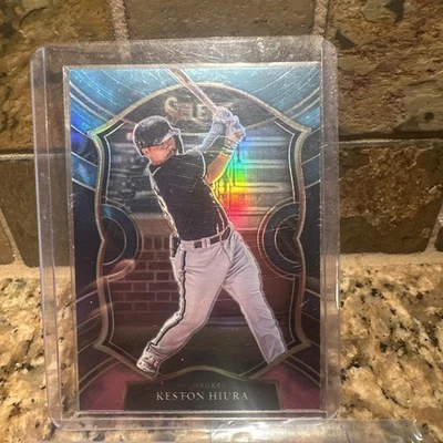 2021 Panini Select - Concourse Keston Hiura #47 Cosmic Prizm - Image 1 of 2
