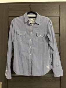 SOUL CAL&CO Blue Womens Button Up Collared 100% Cotton Check Shirt Size 12 - Picture 1 of 6