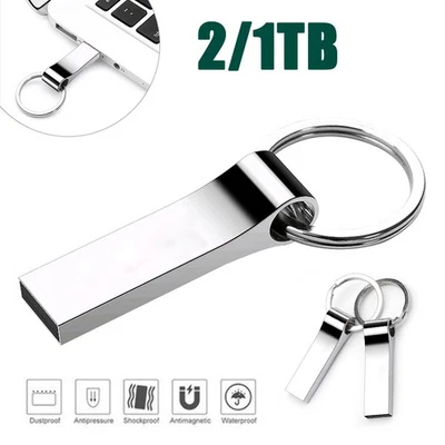 USB 2TB Flash Drives Metal USB Flash Disk Pendrive Flash Memory Stick USB3.0 - Image 1 of 4