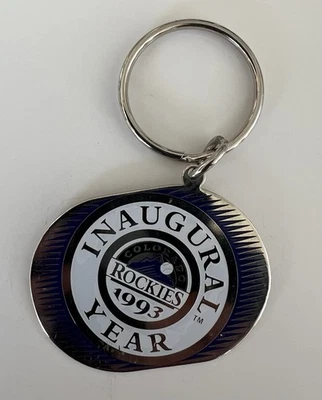 Colorado Rockies VTG 1993 Inaugural Year Keychain Metal Enamel Logo MLB Baseball - Image 1 of 3