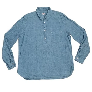 Levis Vintage Clothing Shirt LVC Sunset Blue Chambray Popover mens XL - Picture 1 of 10