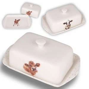Wrendale Designs Porzellan Butterdose Mooo Kuh - Bild 1 von 6