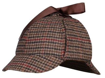 Unisex Adultos Tweed Deerstalker Sombrero Detective Sombrero Newsboy Gorras con Orejeras Foto 1 de 2