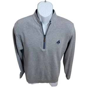 Johnnie-O Sully 1/4-Reißverschluss Golf Pullover Sweatshirt, Herren Small, hellgrau, gebraucht, in einwandfreiem Zustand - Bild 1 von 24