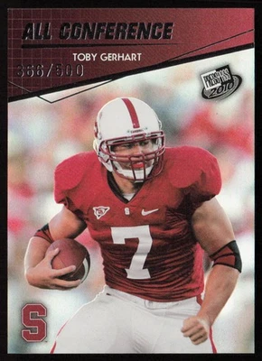 Toby Gerhart 2010 Press Pass Reflectors #78 #/500 - Stanford Cardinal - Image 1 of 2