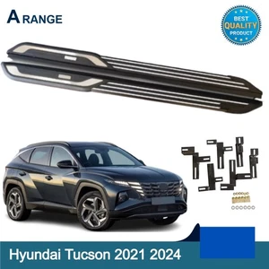 For Hyundai Tucson 2021 2024 OEM Side steps Running Boards Nerf Bar Foot Rails - Picture 1 of 8