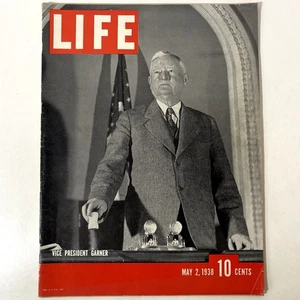 Life Magazine Vintage May 2 1938 Vice President Garner Original Old 1930’s Ads - Imagen 1 de 11