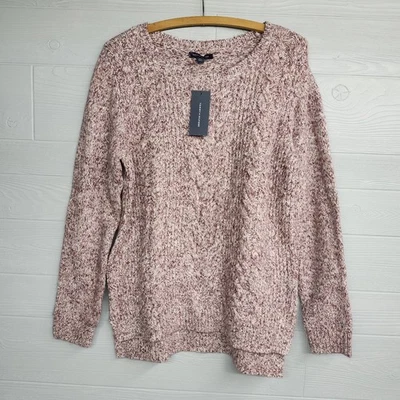 Suéter Tommy Hilfiger Rojo Melange Tejido Mujer Talla Grande Nuevo Con Etiquetas Foto 1 de 4