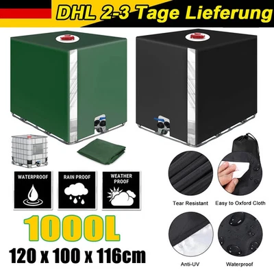 1000L IBC Container Abdeckung UV-Schutz Frostschutz Hülle Haube Regenwassertank~ - Bild 1 von 4