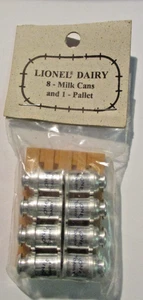 8 New in Sealed Package Lionel Dairy Milk Cans & Pallet - Picture 1 of 2