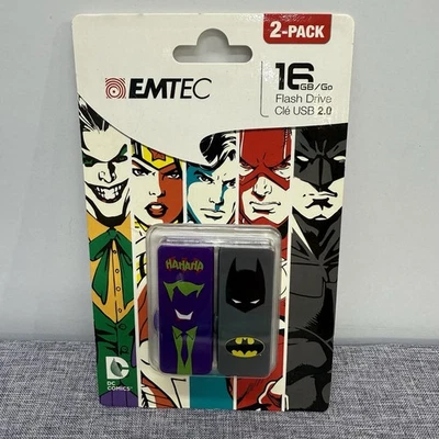 Emtec USB Flash Drive Batman & Joker 16GB DC Comics NEW - Image 1 of 2