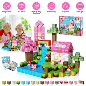 100 Teile Magnetische Bausteine Magnetblöcke für Kinder Magnetspielzeug Set DHL - Bild 1 von 6