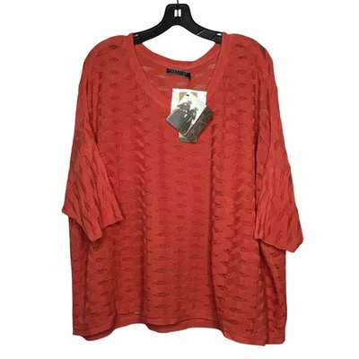 Nuevo Pullover Top Peruvian Connection Mandarina Mirabeau Algodón Pima Bambú XL Foto 1 de 4