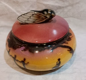 Französische Keramik Schmuckschatulle mit Deckel - Bild 1 von 5