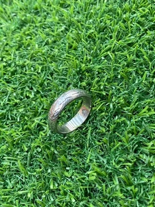 New 7mm Damascus Steel Shape Of Tyre Ring Wedding Band Ring, Engagement Rings - Bild 1 von 4