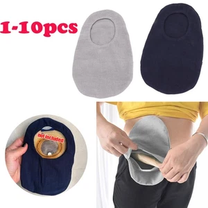 1-10pcs Washable Cotton Colostomy Bag Cover Breathable Ostomy Pouch Cover  - Picture 1 of 12