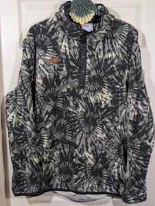 Obermeyer Fleece Sweatshirt Herren XL schwarz weiß AOP 1/2 Zip Pullover Baselayer - Bild 1 von 10