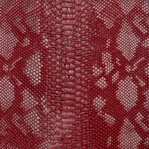 TELA DE TAPICERÍA DE VINILO CON ESTAMPADO DE SERPIENTE EN RELIEVE AMAZON POR YARDA - Imagen 1 de 6