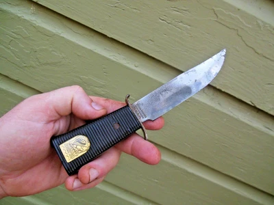 Decora Solingen Germany 7 1/2" Hunting Knife Fixed Full Blade D.B.G.M. - Image 1 of 4