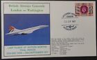 GB Concorde 16 Month trial period London - Washington signed flight cover 1977