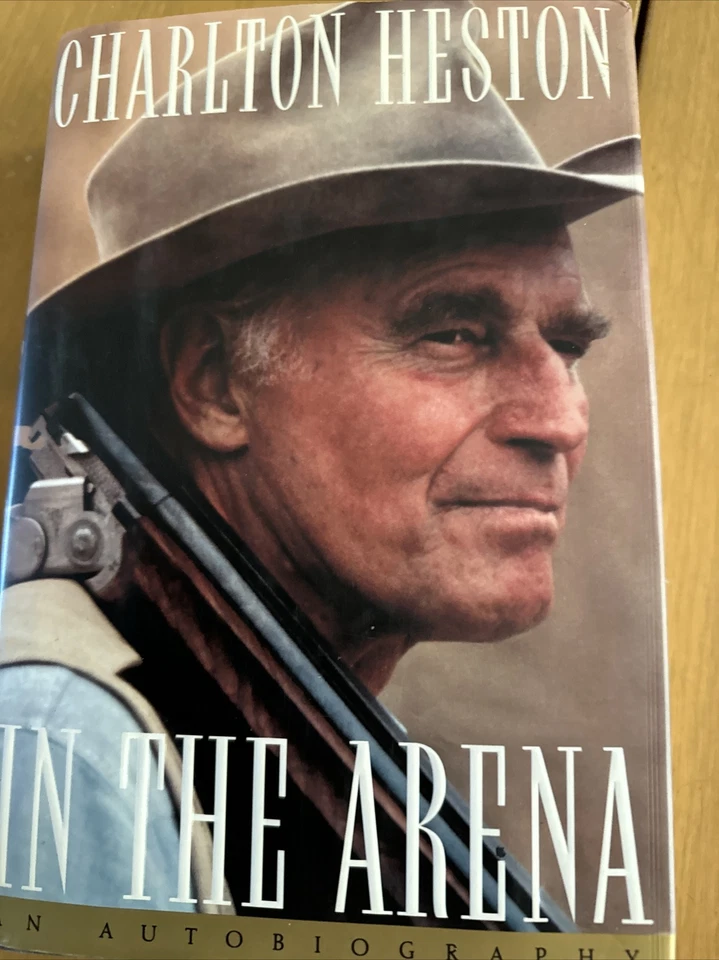 Charlton Heston • SIGNED • Autobiography In The Arena •my Personal Copy! - Imagem 1 de 4