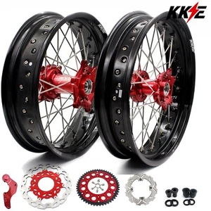 KKE 3.5*17"/4.25*17" Supermoto Wheels for Honda XR650L 1993-2024 Motard Rims Set - Picture 1 of 12