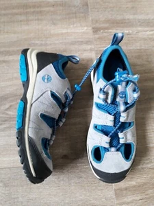 Timberland-boys leather grey/blue sandals/shoes.UK 1,5 kids, EU 34.New.RRP 50 £. - Picture 1 of 10