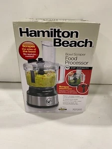 Hamilton Beach Bowl Scraper 10 Cup Food Processor - Black 70730 - Picture 1 of 2