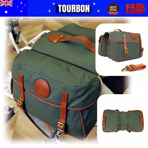TOURBON Waterproof Bike Double Panniers Bicycle Trunk Bag - Picture 1 of 24