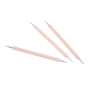 New Hot 3pcs Ball Styluses Tool Set For Embossing Pattern Clay SculpN_ro - Picture 1 of 6