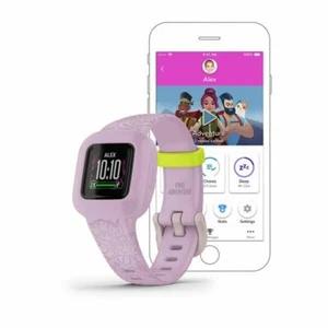 Garmin 010-02441-21 Vivofit Jr. 3 Kids Lilac Floral Purple Fitness Tracker Watch - Picture 1 of 6